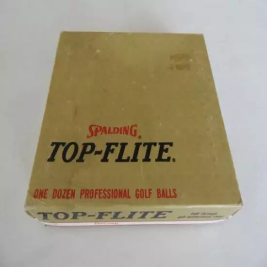 Golf Balls Vintage Top-Flight 10 The Longest Ball 1976 Unused in Box