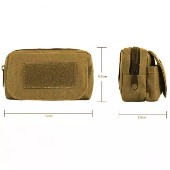 Military Tactical Molle EDC Waist Belt Bag Storage Pack Accessories Pouch Hiking