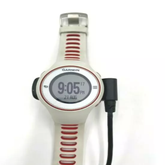 ONE OWNER GARMIN APPROACH S3 RED WHITE BAND WITH AC ADAPTER AND OWNERS MANUAL