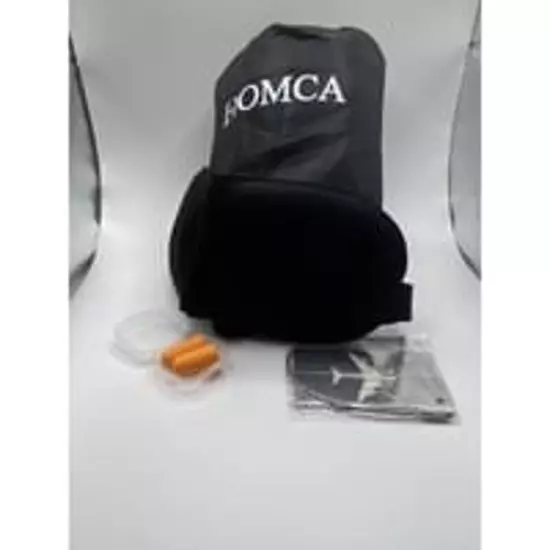 HOMCA Travel Pillow, Portable Head Neck Rest Inflatable Pillow Comfortable