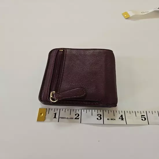 Coach Snap Closure Billfold Burgundy