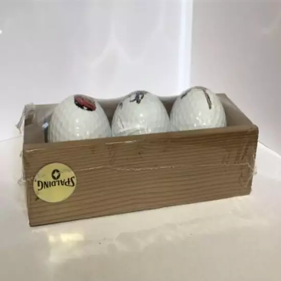 Vintage Spalding Arizona Souvenir Golf Ball Set - Sealed! Cowboy Indian USA