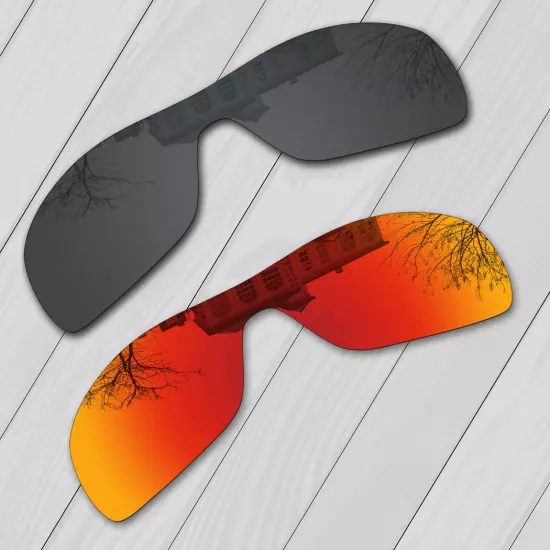 POLARIZED Replacement Lenses For-Oakley Oil Rig Sunglass Anti-Scratch