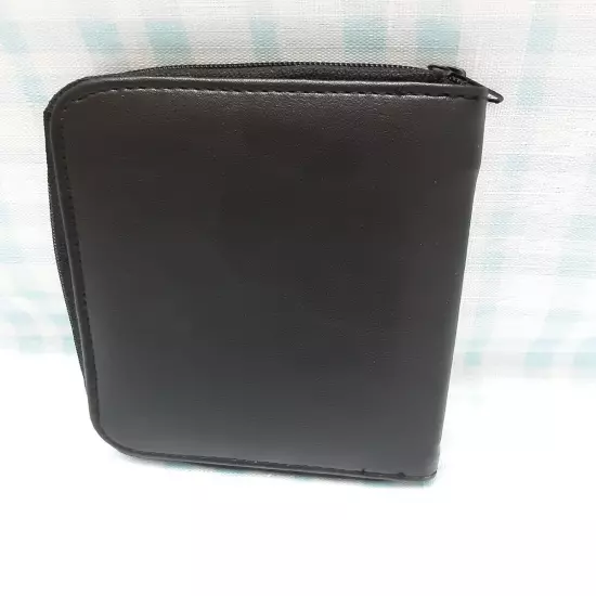 Black SAMSONITE Travel Wallet Passport Holder Bifold Zipped Case 6"x4.5"