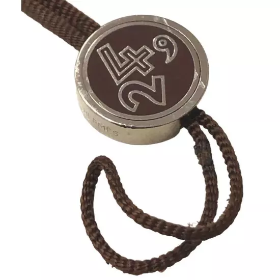 Hermes Authentic Strap Mobile Strap Cord String length 9cm color brown women's