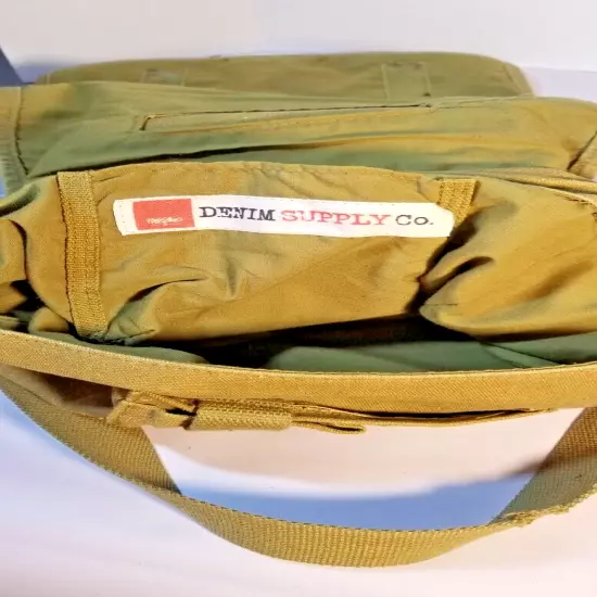 R. Lauren? Denim Supply Co. Crossbody Messenger Bag/Purse Army Green Canvas