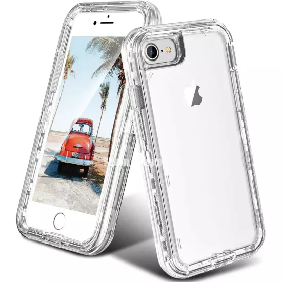 For iPhone 16 15 14 13 12 11 Pro Max X XR 6 7 8 P SE Shockproof Clear Cover Case