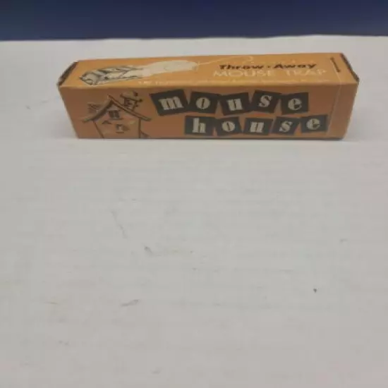 Vintage Mouse House Disposable Mouse Trap NOS Great Graphics