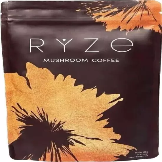 1-3x RYZE Mushroom Coffee Organic Coffee 30 Servings in one Pack NEW