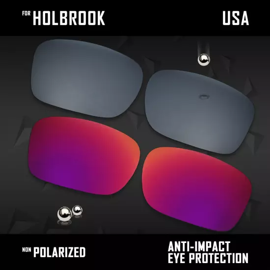 Anti Scratch Polarized Replacement Lenses for-Oakley Holbrook OO9102 Options