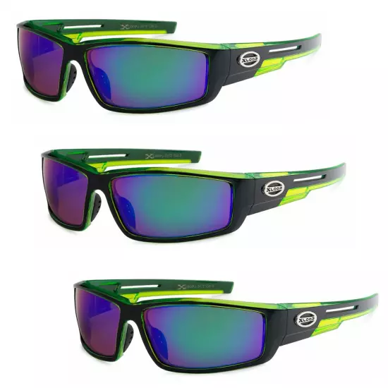 3 Pair Sport Sunglasses Mens Sport Running Fishing Golfing Driving Glasses