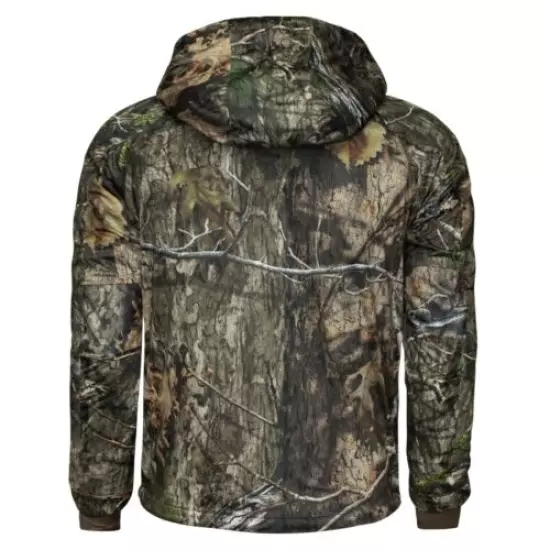 Mossy Oak WPB Insulated Hunt Jacket, Waterproof Insulated Camo Jacket for Men