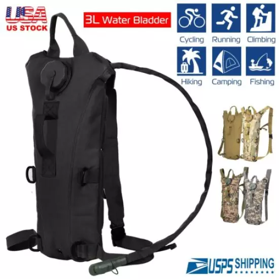 iMountek 3L Water Bladder Bag Hydration Backpack Pack Hiking Camping Cycling US