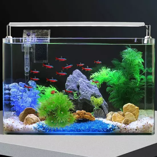 Silicone Glowing Simulates Coral Aquarium Plants Decor Tank Fish C7X2 N8O0