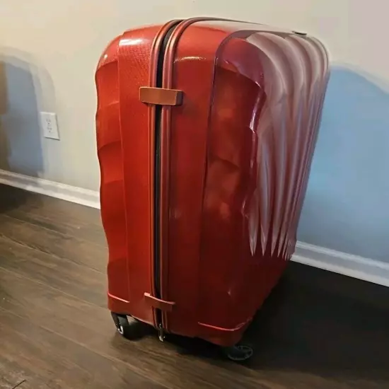 Samsonite Black Label Cosmolite 3.0 34" Extra Large XL Spinner Check Luggage Red