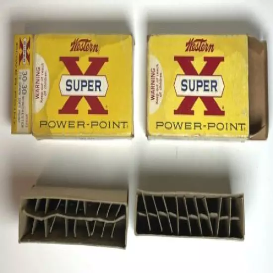 Vintage Winchester Western Super-X 30-30 150/170 Grain Ammo Box Empty