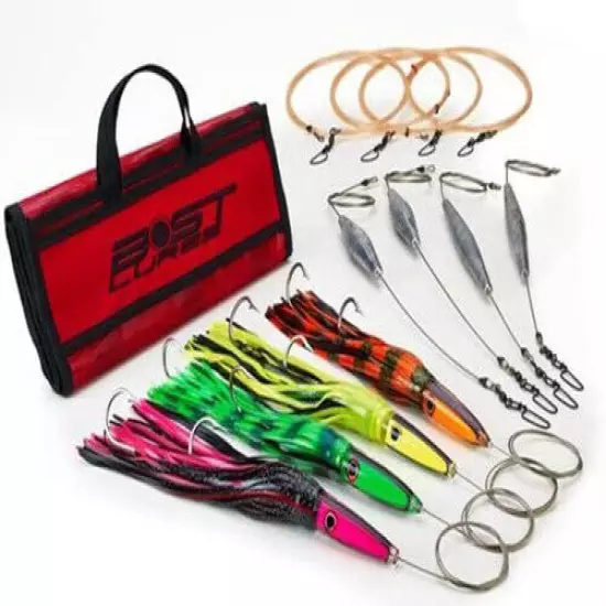 Bost Wahoo Lures Neon High Speed Trolling Wahoo Pack Fully Rigged Made in USA