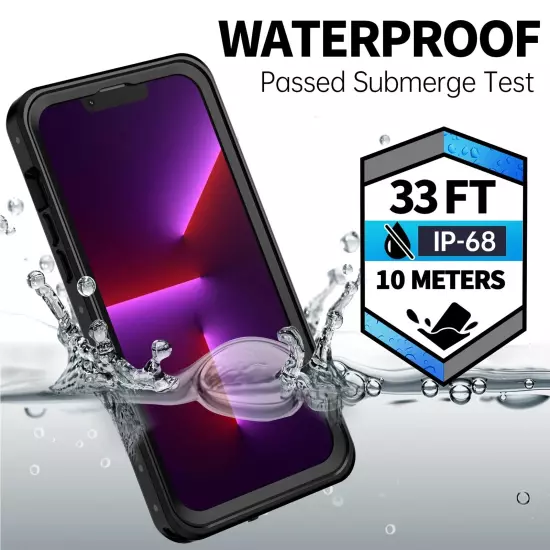 For iPhone 13 Pro Max 13 Mini Waterproof Case Shockproof with Screen Protector