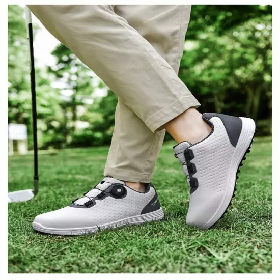 Professional Men's Golf Shoes Waterproof Non-Slip Outdoor Sneakers Walking Shoes