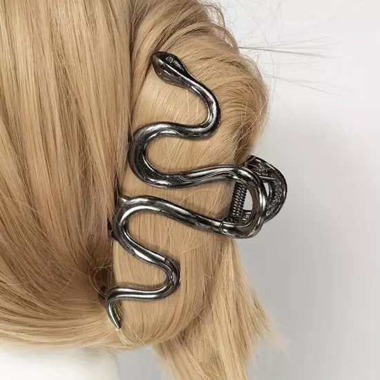 Metal Snake Hair Clip Claw Hair Accessory Snake Shape Shark Clip Fashion H7W3 щх