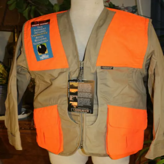 Limbsaver orange tan game hunting fishing coat jacket Sm NWT