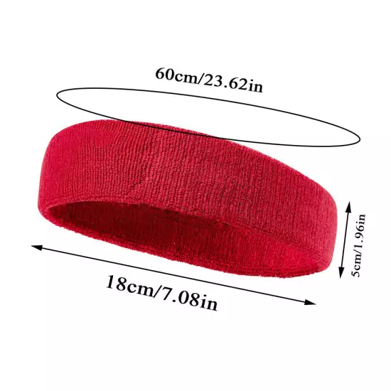 Sports Headband Yoga Gym Sweatband Women Men Hair Bands Head Prevent Sweat Band