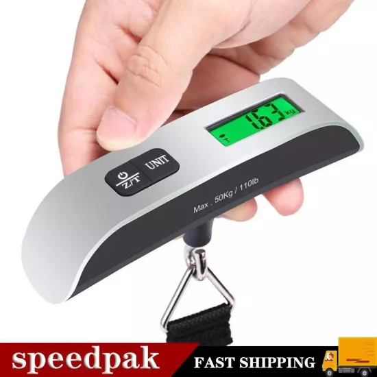 50KG Digital Travel Portable Handheld Weighing Luggage Suitcase Bag Scales HOTUS