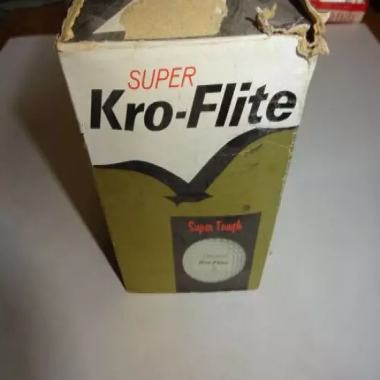 VINTAGE SPALDING SUPER KRO-FLITE GOLF BALLS (2) 4 Packs 1 sealed