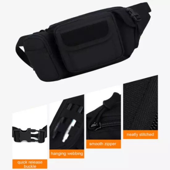 Tactical Waist Bag Military Fanny Pack Outdoor Multi-pocket Belt Pouch Hunting