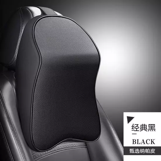 PU Leather Car Headrest Head Neck Rest Pillow Car Seat Head Support Pillow Neck 