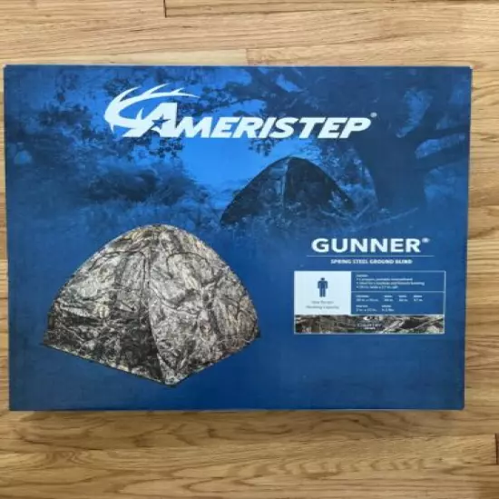 Ameristep Gunner Spring Steel Ground Blind Mossy Oak DNA