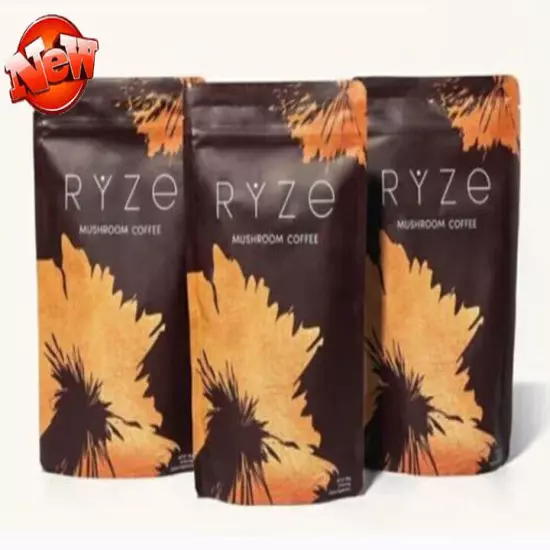 1-3x RYZE Mushroom Coffee Organic Coffee 30 Servings in one Pack NEW