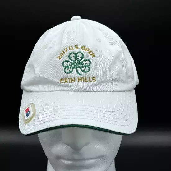 2017 U.S. Open Erin Hills Golf Hat White USGA Member Adult Strapback Used