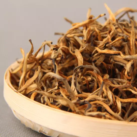 Yunnan Spring Tea Top Gold Wire Dian Hong Tea Red Single Bud Organic Black Tea