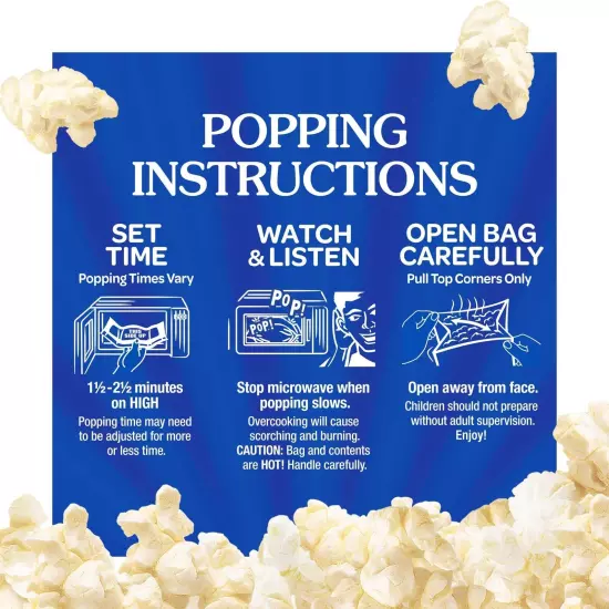 ACT II Kettle Corn Microwave Popcorn Bags 6-Count Pack of 6