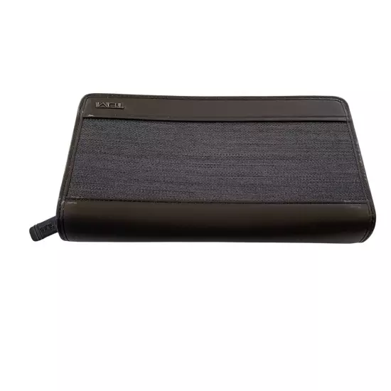 Tumi Zip-around Travel Wallet in Brown and Charcoal, 0113977CHRO