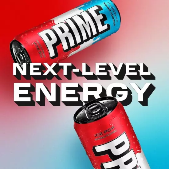 PRIME Energy ICE POP | Zero Sugar Energy Drink | Preworkout Energy | 200mg Caffe