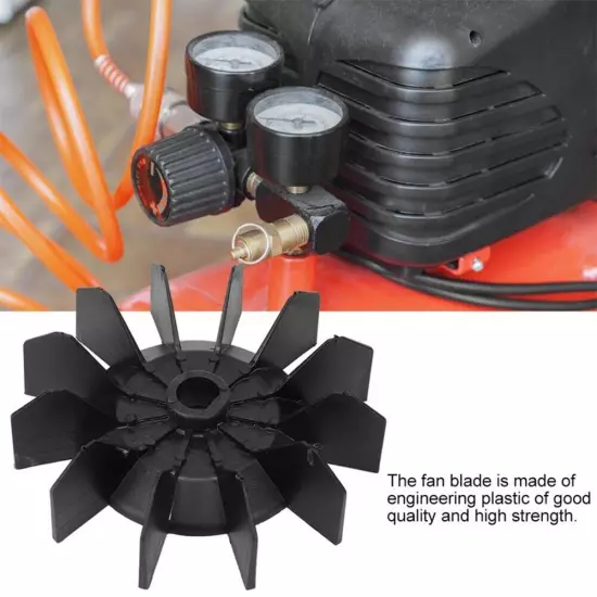 Air Compressor Accessories Fan Blade 1pcs 211mm 5P Black Engineering Plastic