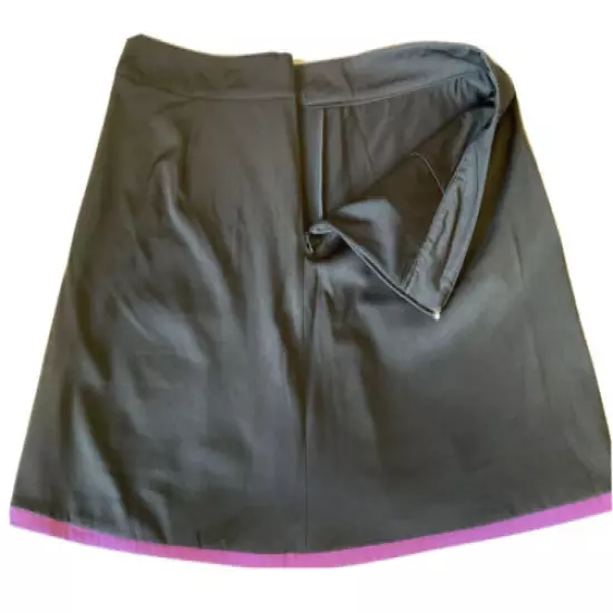 LADY HAGEN GOLF SKORT,FRONT & BACK POCKETS,ZIP CLOSURE,SZ.10,COLOR BLACK/PURPLE