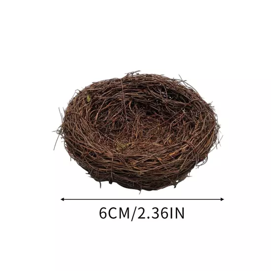 6/20CM Woven Rattan Bird's Nest Crafts Handmade Dry Natural Bird Nest for-Garden