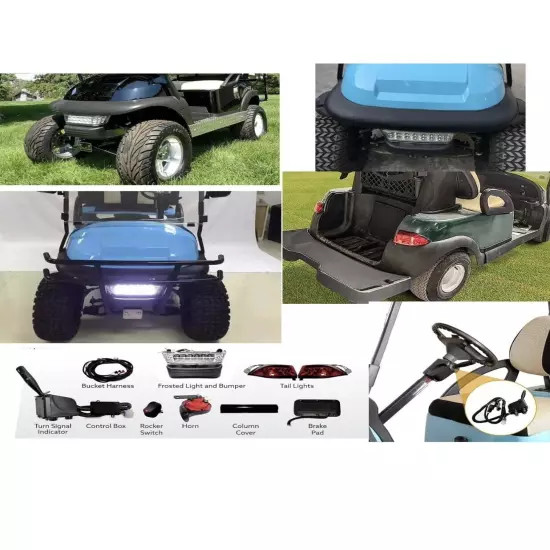 ULTIMATE LED LIGHT KIT With Turn Signals Fits Club Car Precedent Golf Cart 2008+