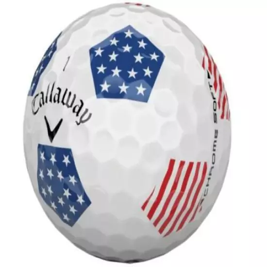 12 Callaway 2018 Chrome Soft Truvis Stars and Stripe AAAAA Golf Balls 