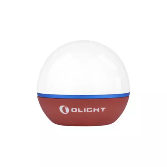 Olight Obulb Red Waterproof Rechargeable ORB LED Light, Authorized USA Seller