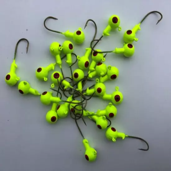 Lures Pro 25 PCs 3/16 OZ 1/4 oz Lead Jighead Fishing hooks Jig Heads Bass