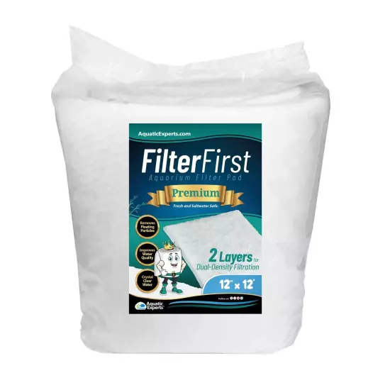 FilterFirst Premium True Dual Density Filter Roll For Aquarium - 3/4" - 1" Thick