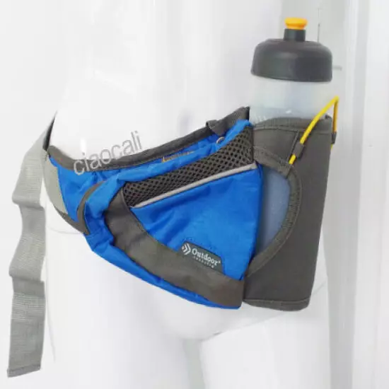 NEW~Waist Fanny Pack Hip Belt INCLUDES WATER BOTTLE-Run/Hike/Travel/Hydrate/Spor