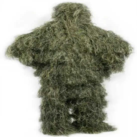 New Ghillie Suit XL/XXL Forest Camouflage Camo Woodland Hunting 4-Piece + Bag