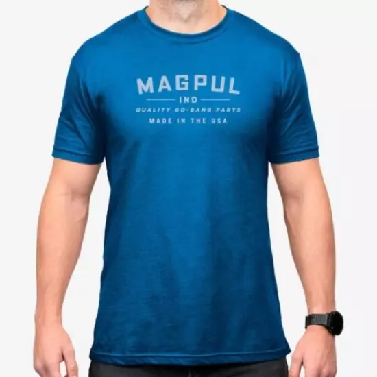 Mapgul Cotton T-Shirt, Go Bang Parts Blue Stone Heather, Large MAG1112-425-L