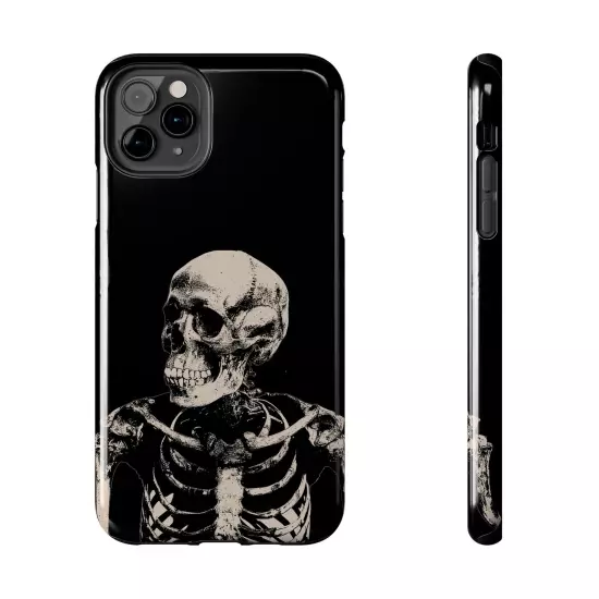 Dark Skeleton Skull Tough iPhone & Samsung Galaxy Cases Cover, Gift For Men