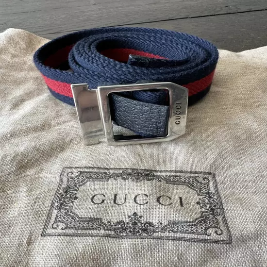 Gucci Sylvie Web knit belt size 105, 42